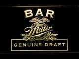 Miller Geniune Draft Bar LED Neon Sign USB - Yellow - TheLedHeroes