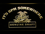 FREE Miller Geniune Draft  It's 5pm Somewhere LED Sign - Yellow - TheLedHeroes