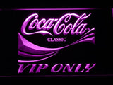 Coca Cola VIP Only LED Neon Sign Electrical - Purple - TheLedHeroes