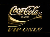 Coca Cola VIP Only LED Neon Sign USB - Yellow - TheLedHeroes