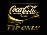 FREE Coca Cola VIP Only LED Sign - Yellow - TheLedHeroes