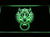 FREE Cloudy Wolf Final Fantasy VII FF7 LED Sign - Green - TheLedHeroes