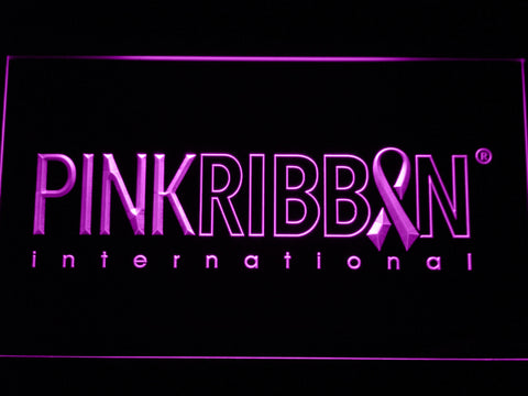 FREE Pink Ribbon International LED Sign - Purple - TheLedHeroes