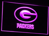 Green Bay Packers LED Neon Sign USB - Purple - TheLedHeroes