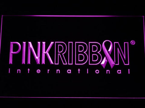 Pink Ribbon International LED Neon Sign USB - Purple - TheLedHeroes