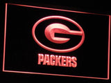 Green Bay Packers LED Neon Sign USB - Red - TheLedHeroes