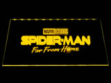Spider-Man Far From Home LED Neon Sign USB - Yellow - TheLedHeroes