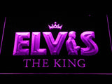 Elvis Presley The King LED Neon Sign Electrical - Purple - TheLedHeroes