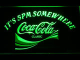 Coca Cola It's 5pm Somewhere LED Neon Sign USB - Green - TheLedHeroes