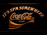 Coca Cola It's 5pm Somewhere LED Neon Sign USB - Orange - TheLedHeroes