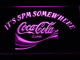 FREE Coca Cola It's 5pm Somewhere LED Sign - Purple - TheLedHeroes