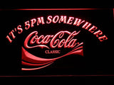 Coca Cola It's 5pm Somewhere LED Neon Sign Electrical - Red - TheLedHeroes