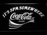 Coca Cola It's 5pm Somewhere LED Neon Sign USB - White - TheLedHeroes