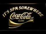 Coca Cola It's 5pm Somewhere LED Neon Sign USB - Yellow - TheLedHeroes