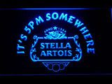 Stella Artois It's 5pm Somewhere LED Neon Sign Electrical - Blue - TheLedHeroes