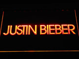 Justin Bieber (2) LED Neon Sign USB - Orange - TheLedHeroes