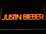 FREE Justin Bieber (2) LED Sign - Orange - TheLedHeroes