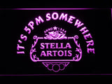 Stella Artois It's 5pm Somewhere LED Neon Sign Electrical - Purple - TheLedHeroes