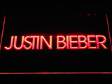 Justin Bieber (2) LED Neon Sign USB - Red - TheLedHeroes