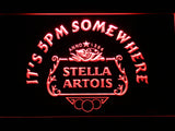 FREE Stella Artois It's 5pm Somewhere LED Sign - Red - TheLedHeroes