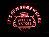 Stella Artois It's 5pm Somewhere LED Neon Sign USB - Red - TheLedHeroes