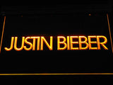 Justin Bieber (2) LED Neon Sign USB - Yellow - TheLedHeroes