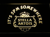 Stella Artois It's 5pm Somewhere LED Neon Sign USB - Yellow - TheLedHeroes