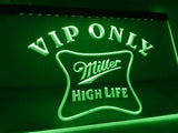 Miller High Life VIP Only LED Neon Sign USB - Green - TheLedHeroes