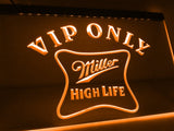 Miller High Life VIP Only LED Neon Sign Electrical - Orange - TheLedHeroes