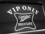 Miller High Life VIP Only LED Neon Sign USB - White - TheLedHeroes