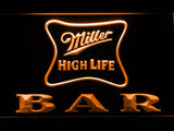 Miller High Life Bar LED Neon Sign Electrical - Orange - TheLedHeroes