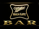 Miller High Life Bar LED Neon Sign Electrical - Yellow - TheLedHeroes