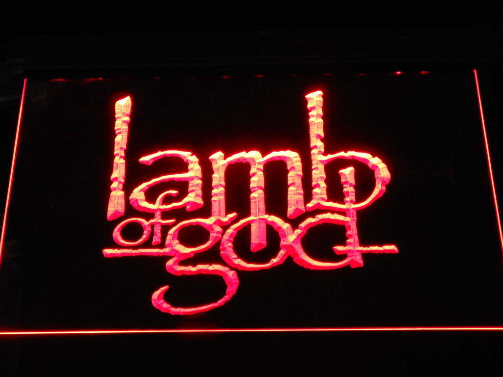 FREE Lamb of God  LED Sign - Red - TheLedHeroes