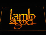 Lamb of God  LED Neon Sign USB - Yellow - TheLedHeroes