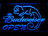 Budweiser Chameleon Open LED Neon Sign Electrical - Blue - TheLedHeroes