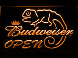Budweiser Chameleon Open LED Neon Sign Electrical - Orange - TheLedHeroes