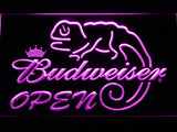 FREE Budweiser Chameleon Open LED Sign - Purple - TheLedHeroes