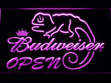 Budweiser Chameleon Open LED Neon Sign USB - Purple - TheLedHeroes