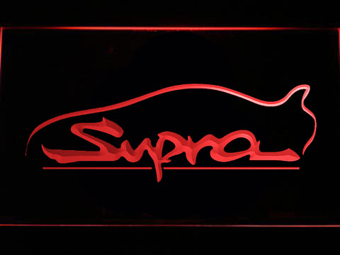 FREE Toyota Supra LED Sign - Red - TheLedHeroes