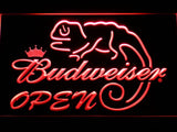 Budweiser Chameleon Open LED Neon Sign USB - Red - TheLedHeroes