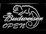 Budweiser Chameleon Open LED Neon Sign USB - White - TheLedHeroes
