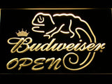 Budweiser Chameleon Open LED Neon Sign USB - Yellow - TheLedHeroes