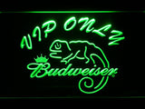 Budweiser Chameleon VIP Only LED Neon Sign Electrical - Green - TheLedHeroes