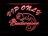 Budweiser Chameleon VIP Only LED Neon Sign Electrical - Red - TheLedHeroes