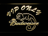 Budweiser Chameleon VIP Only LED Neon Sign Electrical - Yellow - TheLedHeroes