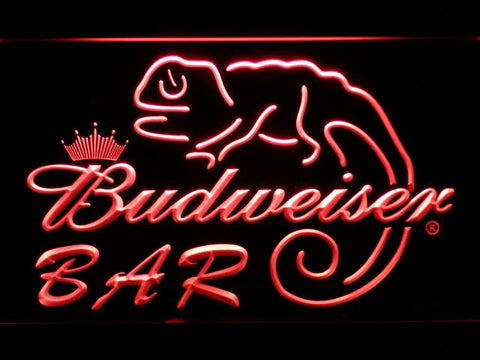 Budweiser Chameleon Bar LED Neon Sign Electrical - Red - TheLedHeroes