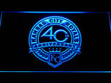 Kansas City Royals 40th Anniversary LED Neon Sign Electrical - Blue - TheLedHeroes