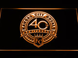 Kansas City Royals 40th Anniversary LED Neon Sign Electrical - Orange - TheLedHeroes