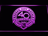 Kansas City Royals 40th Anniversary LED Neon Sign Electrical - Purple - TheLedHeroes