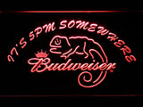 Budweiser Chameleon It's 5pm Somewhere LED Neon Sign Electrical -  - TheLedHeroes